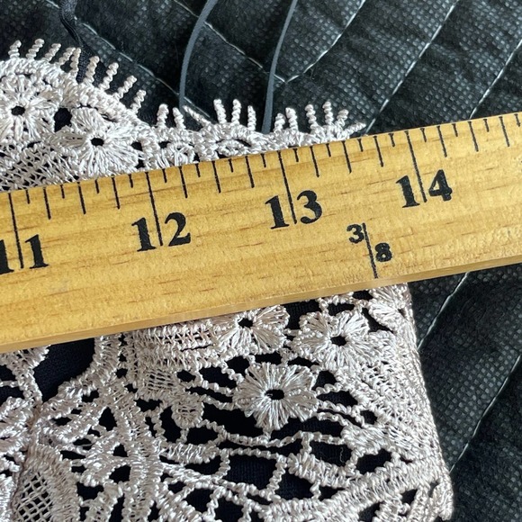 Haute Monde Dress Womens Small Black Dripping Lace Crochet Detail - Picture 9 of 12